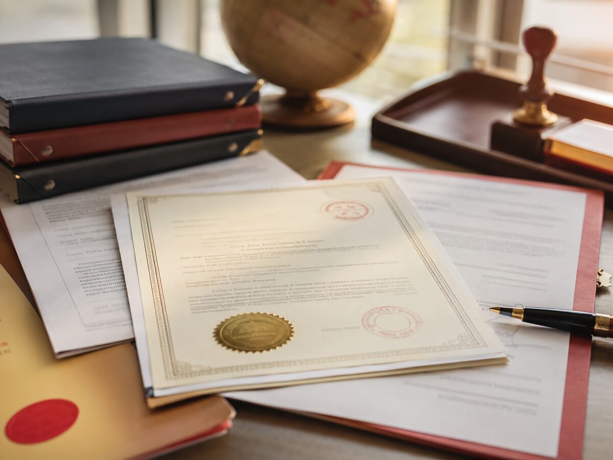 Export documents and certificates